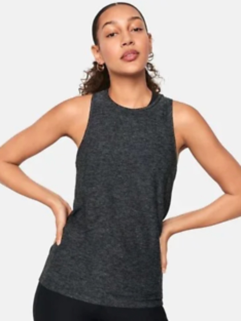 Outdoor Voices Women's All Day Tank Top - CloudKnit - Charcoal Gray - Size XS